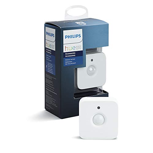 Philips Lighting Hue Sensore di Movimento per Accensione e Spegnimento Lampadine, Batterie Incluse, Bianco, 5.5 x 5.5 x 5.5 cm