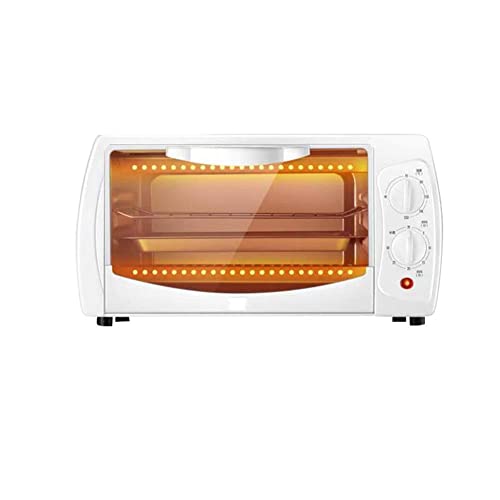 THj 10L Mini Tostapane Forno, Forno da Banco Multifunzione Controsoffitto Forno A Convezione in Acciaio Inox Cucina Domestica Bianco