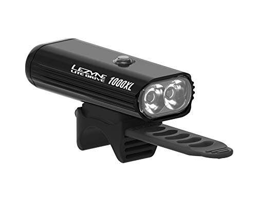 Lezyne Luce Lite Drive 1000 XL Anteriore Nero Unisex Adulto, Taglia Unica