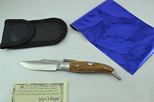 Coltello Celaya Classic Albacete Alluminio di Legno d'ulivo 7 cm