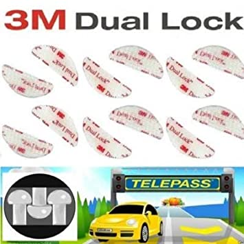 StickersLab - Adesivo Velcro per Fissaggio Telepass Originale 3M Dual Lock (2)