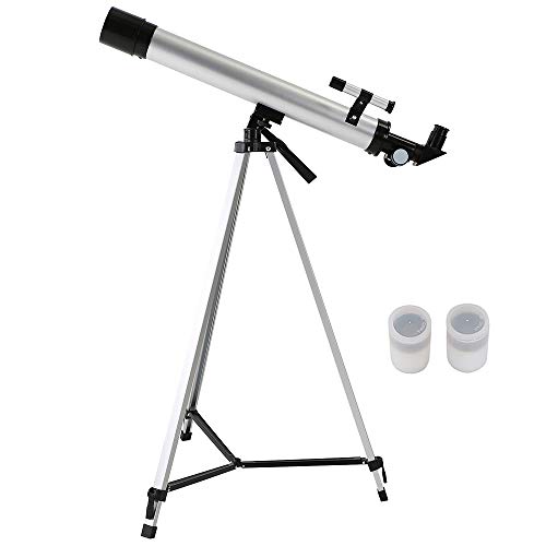 Explopur Telescopio da Esterno con treppiede per Adulti - Telescopio Zoom 100X Telescopio astronomico con Spazio di rifrazione 600x50mm