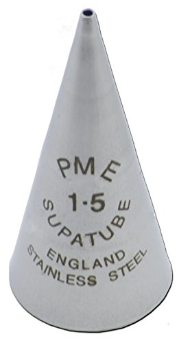 PME ST1.5 Bocchetta Decorativa Professionale, Acciaio Inossidabile, Argento