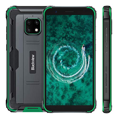 Cellulare Rugged, Blackview BV4900, IP68 Android 10 Rugged Smartphone in Offerta, 5580mAh Batteria, 3GB +32GB, 5.7 Pollici, Fotocamera 8MP+5MP, NFC, GPS, Dual SIM 4G, Verde