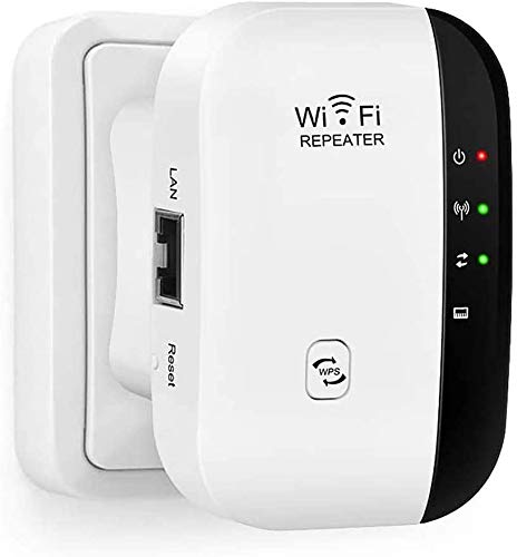 Ripetitore Wifi, 300Mbps Wifi Extender e Access Point Migliora la Tua Copertura Wi-Fi porta Fast Ethernet, pulsante WPS, Ripetitore Segnale Compatibile con Tutti i Modem Router Inclusi Fibra e ADSL