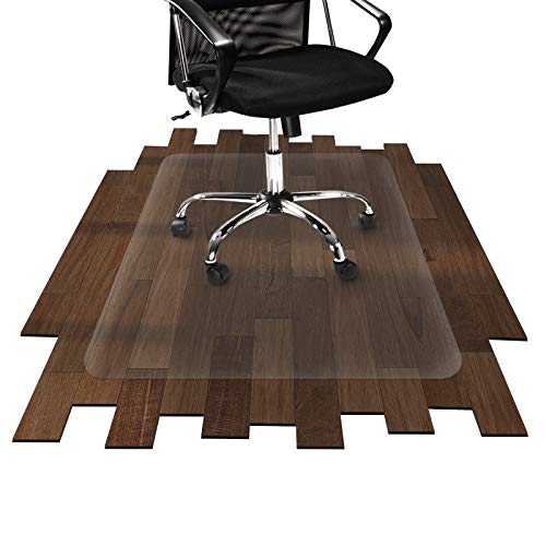 Office Marshal Tappeto Salvapavimento Trasparente - Protezione Parquet e Pavimenti Duri - Tappeto Protettivo Sottosedia 100% Pet in Varie Misure - 90x120 cm