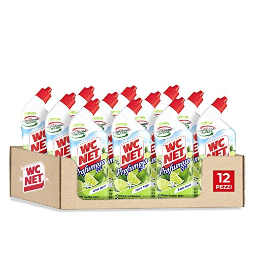 Wc Net - Profumoso Gel Lime - 700ml x 12 pezzi - 8400ml, Verde