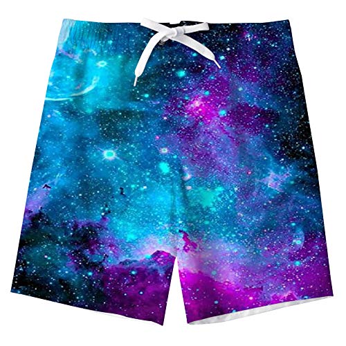 TUONROAD Bambino Nuotare Pantaloncini Divertente 3D Stampato Asciugatura Rapida Costumi da Bagno Bambini Board Shorts 7-8 Anni