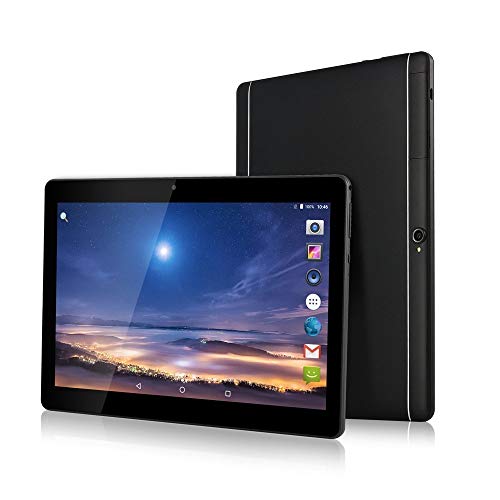 10.1“ pollici Tablet Android 8.1 Phablet Octa Core 4 GB RAM 64 GB ROM 3G Phablet con WiFi GPS Bluetooth Netflix Google Play (Nero) (Nero)