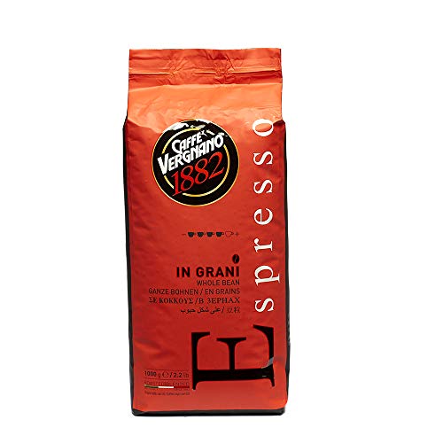 Caffè Vergnano 1882 Caffè in Grani Espresso  - 1 confezione da 1 Kg
