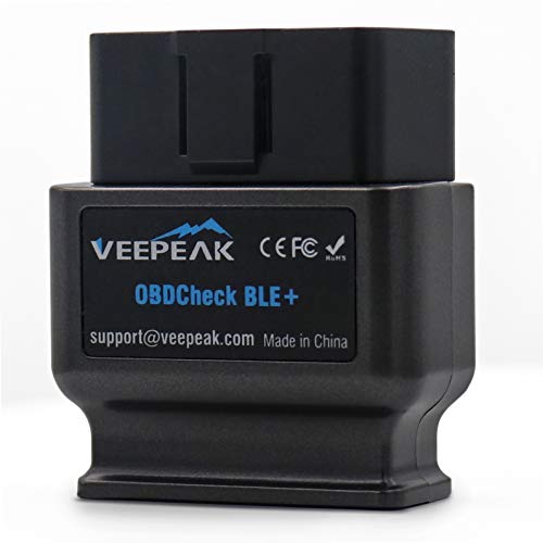 Veepeak OBDCheck BLE+ Bluetooth 4.0 OBD2 Scanner per iOS e Android, lettore di codici diagnostici auto strumento di scansione per veicoli universali OBDII/EOBD