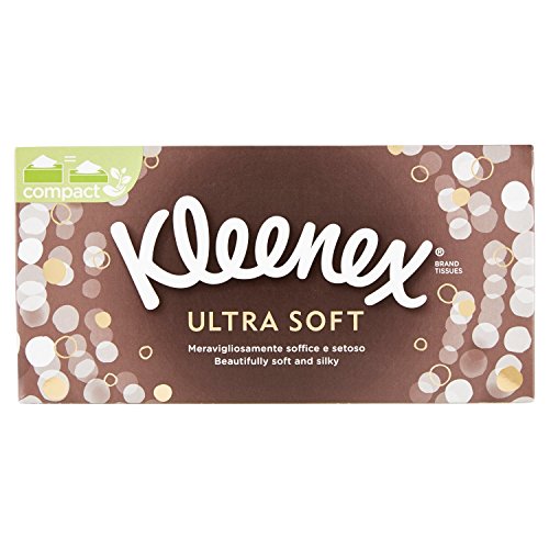 Kleenex Ultra Soft Fazzoletti in Scatola, Box da 80 Pezzi