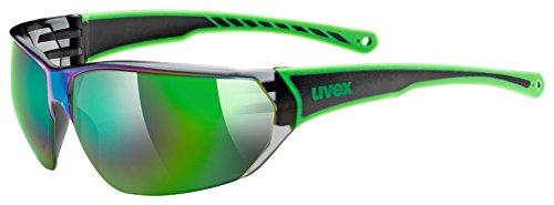 Uvex Sportstyle 204, Occhiali Unisex Adulto, Black Green/Green, Taglia Unica