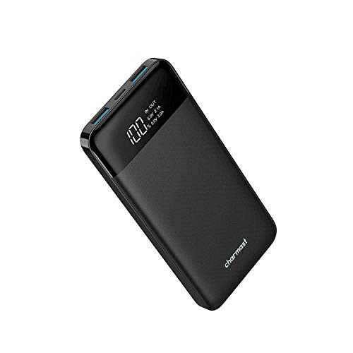 Powerbank 10400mAh, USB C Caricabatterie Portatile con LED Digitale Display Batteria Esterna Portatile con 2 ingressi e 3 uscite da 5V/3A per iPhone Samsung Galaxy Huawei Smartphone.(Nero)