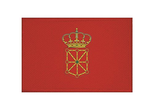 U24 toppa Navarra Spagna bandiera ricamata patch 9 x 6 cm