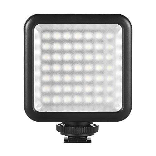 Andoer 49 LED Luce Fotografia, Luce Video Dimmerabile per DSLR Videocamera Gimbal Macro Fotografia