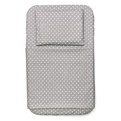 FlyIdeas Lenzuola Next2Me Set BASIC 4 pz 83x50cm | 1 Lenzuolo con Angoli 1 Coprimaterasso Impermeabile Salvapipi 1 Lenzuolino Sopra 1 Copri Cuscino | Puro Cotone Cert OEKO-TEX - Made In EU