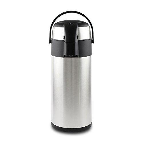 Pioneer Flasks, Thermos in Acciaio Inossidabile, può Contenere Acqua Fredda o Calda per tè e caffè, Contenitore per Eventi e conferenze, Acciaio Inossidabile, Finitura Satinata, 3 l