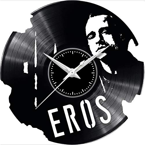 Fusorario Orologio in Vinile da Parete LP 33 Giri Silenzioso Idea Regalo A Tema Eros Ramazzotti