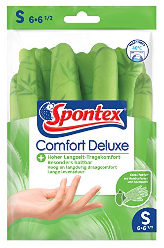 Spontex Guanto Comfort Deluxe Premium (40 gradi lavabile) misura 6-6.5, 1 Confezione