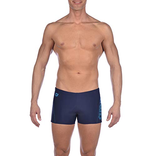 Arena M Byor Evo Short, Pantaloncino da Nuoto Uomo, Blu (Navy/Navy/Turquoise), 75