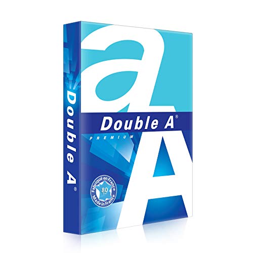 Double A Premium - Risma di 500 fogli formato A4, 80 g/mq, colore: bianco