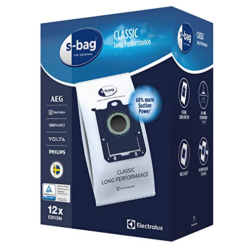 Electrolux 900256099 E201SM  MEGA PACK Accessori per aspirapolvere e pulitori S-Bag Long Performance per Ultrasilencer, Oxygen, Smartvac, Airmax
