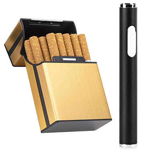 Luwanz Accendino Elettrico USB Ricaricabile Mini, USB Lighter Senza Fiamma, Sicurezza e Buon Regalo per Fumatori
