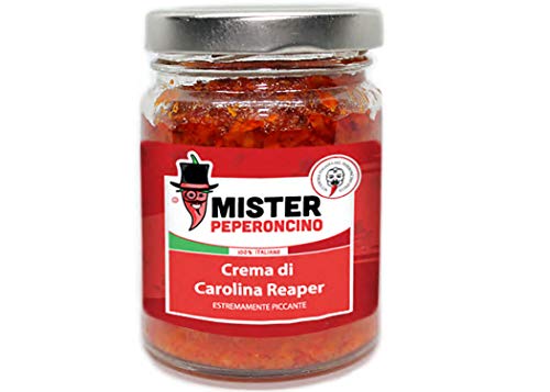 Carolina Reaper - Crema - Il peperoncino più piccante al mondo (90gr). Piccantezza estrema, dosare con molta cautela - Mister Peperoncino