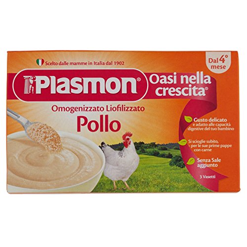 Plasmon Liofilizzati Pollo - 3 confezioni da 3 pezzi da 10 g [9 pezzi, 90 g]