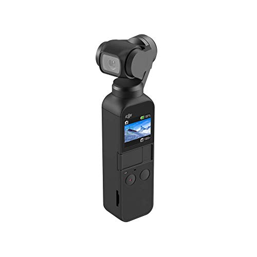 DJI Osmo Pocket - Stabilizzatore 3 Assi con Videocamera 4K Integrata, Risoluzione fino a 4K, 60 fps e Foto da 12 MP, Nero