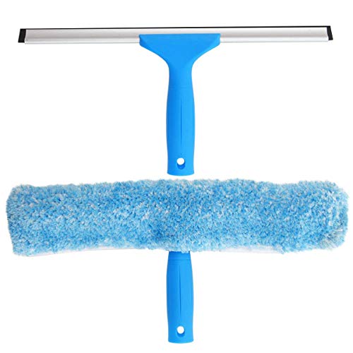 MR. SIGA Window Cleaning Combo - Squeegee & Microfiber Window Washer, Size: 35cm