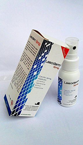 Lesoderm spray cicatrizzante piaghe da decubito 50 ml - Cerotto spray per ulcere, piaghe da pannolone, placche da psoriasi e ferite superficiali della pelle