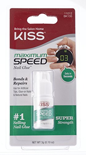 Maximum Speed Nail Glue 3ml BK135, (1 Pack)
