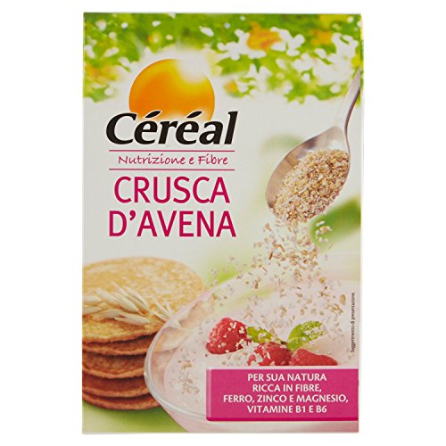 Cereal Crusca D'Avena, avena istantanea, mix avena ideale per pancake, ricca in fibre - 400 g