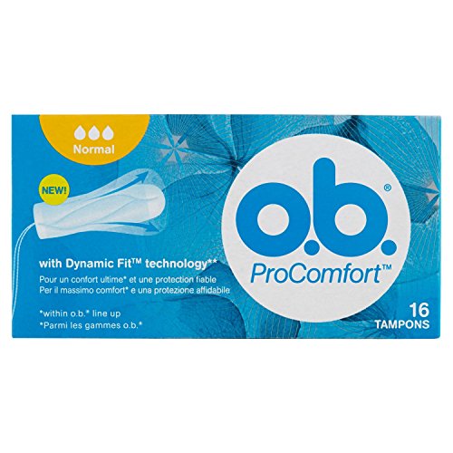 o.b. - ProComfort, Tamponi con facile inserimento e protezione affidabile, 16 pezzi