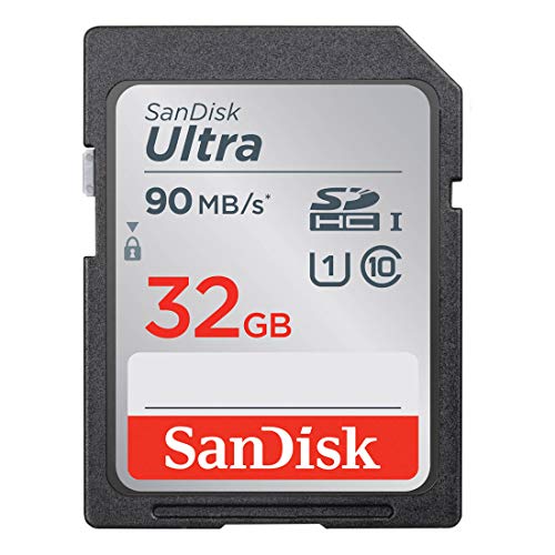 Sandisk Ultra 32 GB Sdhc Scheda di Memoria, Velocità Fino a 90 MB/Sec, Classe 10, Confezione singola