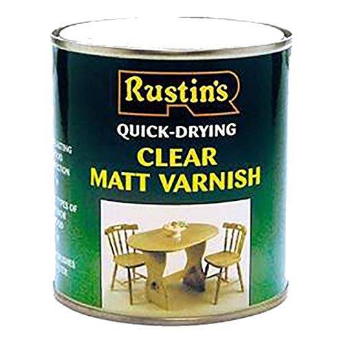 Rustins - Smalto ad asciugatura rapida per vernici lucide/opache/satinate, colore: Trasparente Clear Matt 250ML