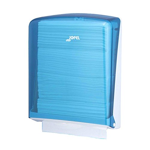 Jofel AH34200 Azur asciugamani dispenser, zig-zag, blu