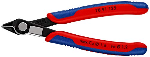 KNIPEX 78 91 125 Electronic Super Knips® brunita rivestiti in materiale bicomponente 125 mm