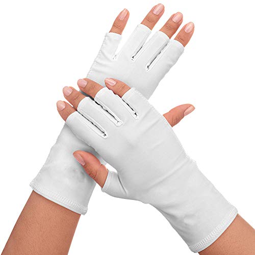 Xiton 1Pair Nails UV Shield Glove Anti Uv Glove Sunblock Protezione Shield Guida Guanti Manicure Nail Art Dryer Tools