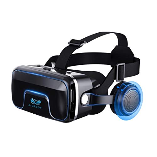 Occhiali VR Realtà Virtuale VR Occhiali Compatibile con Tutti Gli Smartphone e Guarda Film in 3D Questi Nuovi Confortevoli Occhiali 3D VR (Nero)
