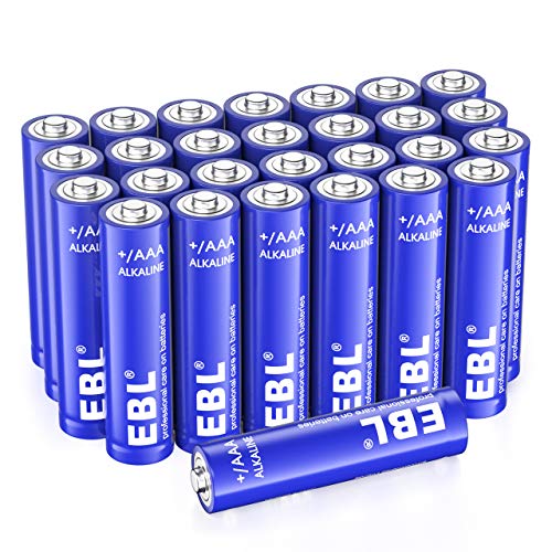 EBL Alcaline AAA Batterie (28 pcs) - 1.5V Tripla a Lunga-Durata Pile Alkaline AAA Potenti con 10 Anni Validità