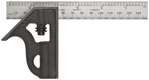 Starrett 10MEH-150 - Quadrato per studenti, lunghezza lama 150 mm