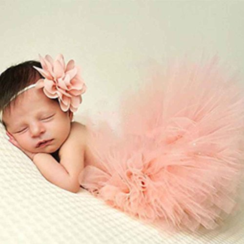 Gankmachine Cute Princess Newborn Fotografia Props Infante costume dell'attrezzatura con Girl Dress Summer Flower fascia del bambino #13