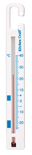 Kitchen Craft Termometro per Frigorifero e Congelatore, Grigio (Argento)