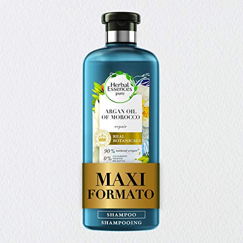 Herbal Essences Shampoo, Olio di Argan, Ripara dai Danni, in Collaborazione con Giardini Botanici Reali di Kew, 400 ml