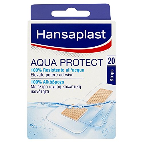 Hansaplast Cerotti Aqua Protect Resistenti all'Acqua 2 Formati Assortiti - 20 Pezzi