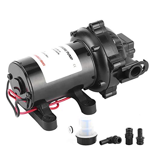 Pompa acqua autoadescante, pompa a membrana 12V 60 PSI 5,0 GPM Pompa acqua per camper nautica autoadescante