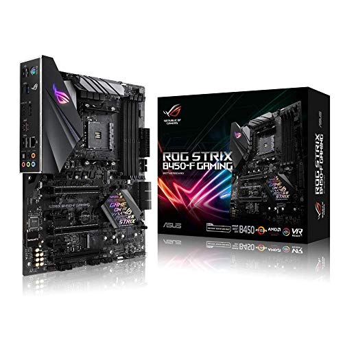 Asus ROG STRIX B450-F GAMING Scheda Madre da Gioco con Supporto DDR4 a 3200 MHz, AM4, SATA 6 Gbps, HDMI 2.0, Doppia NVMe M.2, USB 3.1, Nero